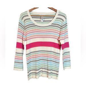 NWT! Liz swear striped sweater‎
